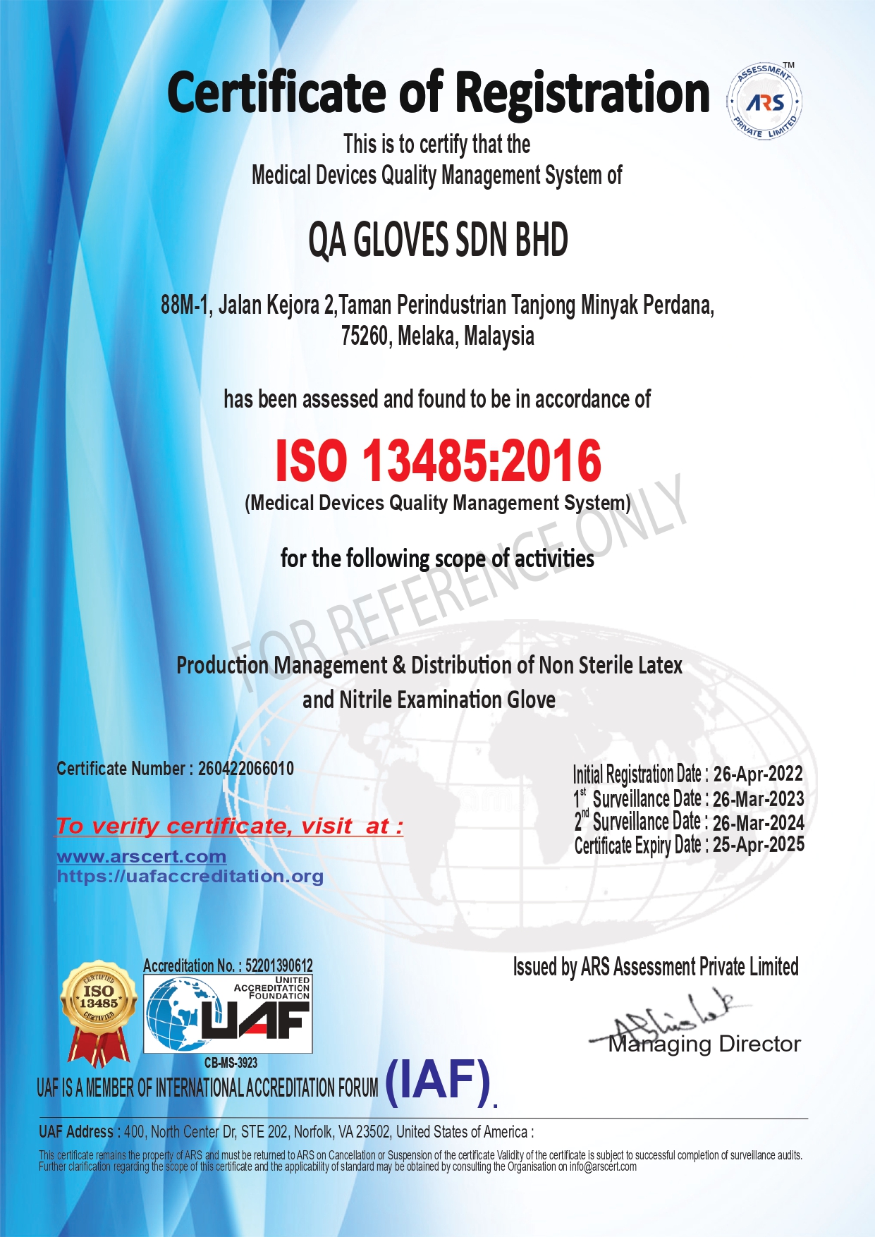 QA GLOVES (PVT.LTD.)